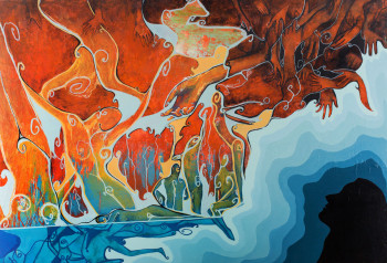 Obra contemporánea nombrada « Rêve à C », Hecho por CHA-