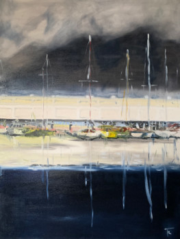 Obra contemporánea nombrada « Cloudy dock », Hecho por FRANçOIS RENé