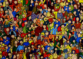 Obra contemporánea nombrada « Métro », Hecho por PERRIN YVES