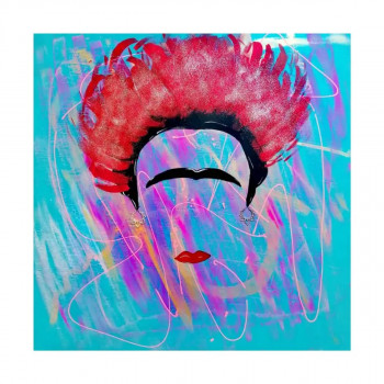 Obra contemporánea nombrada « Frida », Hecho por STELPAINT