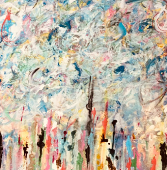 Obra contemporánea nombrada « non », Hecho por JACKY