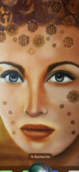 Obra contemporánea nombrada « Regard Profondsuroportrait », Hecho por HANNAH FA