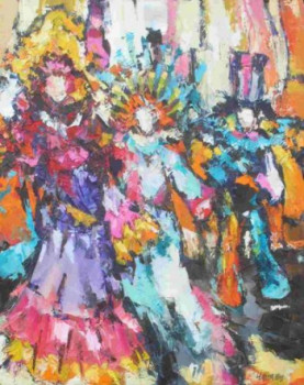 Obra contemporánea nombrada « Drag-queens », Hecho por OLIVIER LECOURTOIS