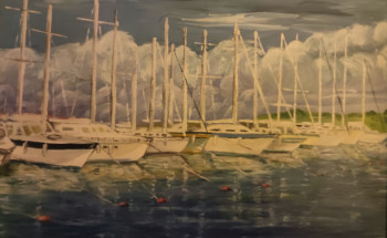 Obra contemporánea nombrada « " La marina..." », Hecho por MARC DANCRE