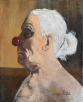 Obra contemporánea nombrada « clown », Hecho por CORINNE QUIBEL