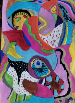 Obra contemporánea nombrada « la sirène endormie », Hecho por VIVIANE