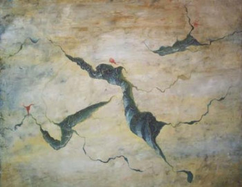 Obra contemporánea nombrada « Racines envolées », Hecho por JEAN-CLAUDE DA SILVA