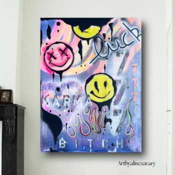 Obra contemporánea nombrada « Luck777 », Hecho por ARTBYALINESAVARY