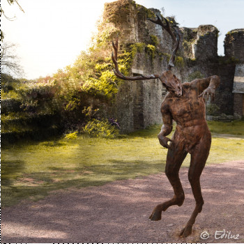 Obra contemporánea nombrada « CERNUNNOS 2 », Hecho por KERE DALI