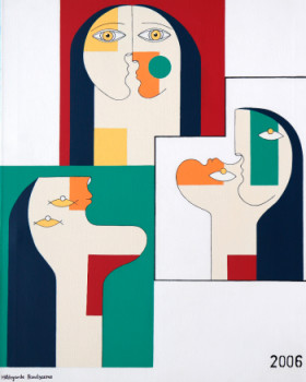 Obra contemporánea nombrada « Masquerade », Hecho por HILDEGARDE HANDSAEME