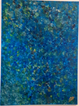 Obra contemporánea nombrada « Profondeur des caraïbes », Hecho por MONALISARTIST