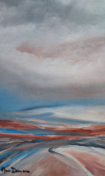 Obra contemporánea nombrada « "Sables rouges.." », Hecho por MARC DANCRE