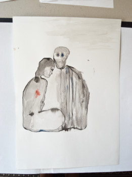 Obra contemporánea nombrada « Les Amants », Hecho por ALINE KHIEU
