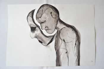Obra contemporánea nombrada « Dissimuler 2 », Hecho por ALINE KHIEU