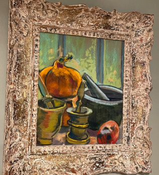 Obra contemporánea nombrada « “Nature morte au potiron et mortiers” », Hecho por SUREN