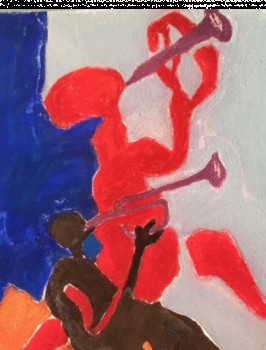 Obra contemporánea nombrada « Jazz a Juan », Hecho por YAPA BANDARA