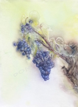 Obra contemporánea nombrada « la grappe de raisin », Hecho por DOMINIQUE RICHARD