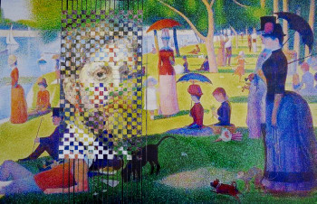 Obra contemporánea nombrada « Seurat,l'ile de la jatte », Hecho por ARIEL