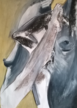 Obra contemporánea nombrada « LA PASSAGERE », Hecho por MARGO