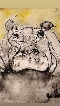 Obra contemporánea nombrada « Hyppo », Hecho por JEAN PIERRE CALèS