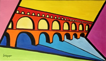 Obra contemporánea nombrada « PONT DU GARD », Hecho por LAURENCE LBN