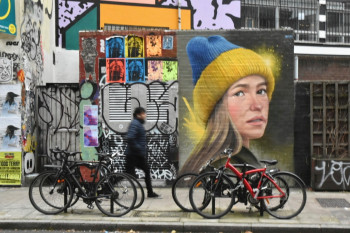Obra contemporánea nombrada « Bicycle », Hecho por PATZAR