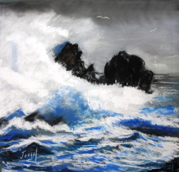 Obra contemporánea nombrada « Tempête », Hecho por JOUAN