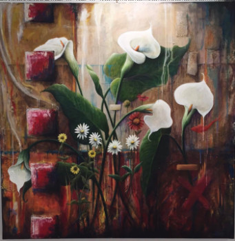 Obra contemporánea nombrada « Composition 3 », Hecho por LAURENT MOTTE