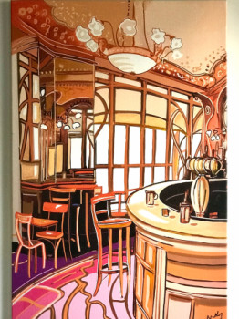 Obra contemporánea nombrada « Brasserie parisienne », Hecho por NATHZ