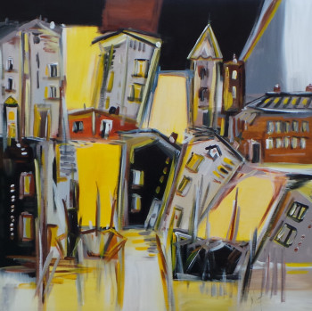 Obra contemporánea nombrada « Ce qu'on nomme le jour », Hecho por MURIEL CAYET