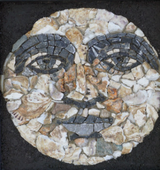 Obra contemporánea nombrada « Face de Lune », Hecho por CHA-B.