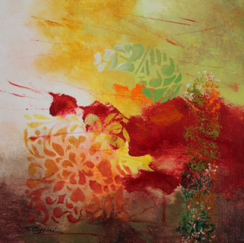 Obra contemporánea nombrada « Automne baroque III », Hecho por TANIA CAGGINI