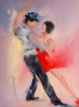 Obra contemporánea nombrada « Tango », Hecho por JAVER