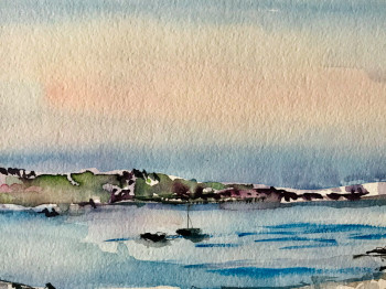 Obra contemporánea nombrada « cadaqués », Hecho por KRIEF
