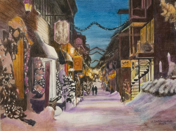 RUE DU PETIT CHAMPLAIN QUÉBEC L’HIVER En el sitio ARTactif