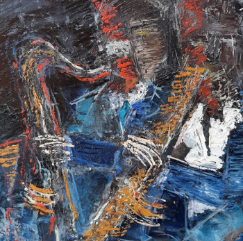 Obra contemporánea nombrada « ERIC & TRANE (E.Dolphy & J.Coltrane) », Hecho por ARENA