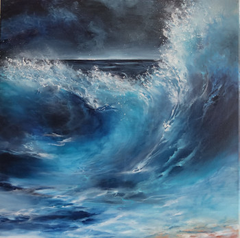 Obra contemporánea nombrada « Wave », Hecho por ROSE