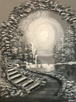 Obra contemporánea nombrada « le passage 1 », Hecho por HESSE
