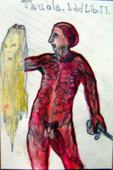Obra contemporánea nombrada « Série de Léonardo da Vinci que j'ai copié. », Hecho por MITRA SHAHKAR
