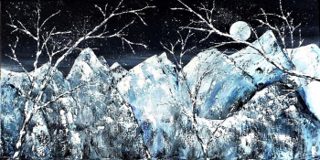 Obra contemporánea nombrada « Nuit d'hiver », Hecho por ANNE ROBIN