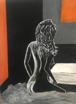 Obra contemporánea nombrada « femme nue », Hecho por HESSE