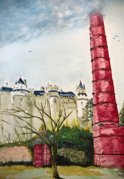 Obra contemporánea nombrada « Ancienne faïencerie helvétique de Pierrefonds (60) », Hecho por LUTHER