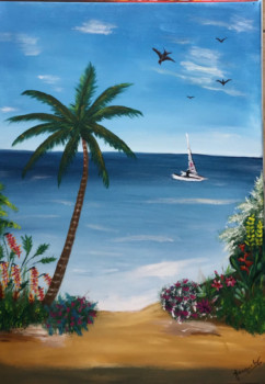 Obra contemporánea nombrada « Envie d’ailleurs », Hecho por JACQUELINE