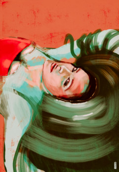 Obra contemporánea nombrada « Autoportrait », Hecho por NOMé