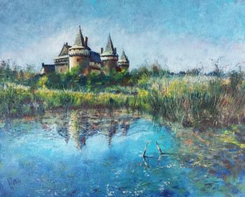 Obra contemporánea nombrada « Château de Suscinio », Hecho por DANY WATTIER