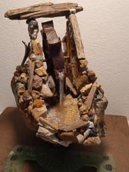 Obra contemporánea nombrada « Ce qui reste d'un ancien moulin », Hecho por KELLOU