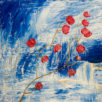 Obra contemporánea nombrada « Gentils Coquelicots », Hecho por NAD974