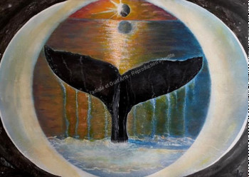 Obra contemporánea nombrada « PAÏ : whale eye », Hecho por JLO