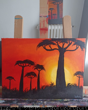 Obra contemporánea nombrada « BAOBAB », Hecho por LUDAX