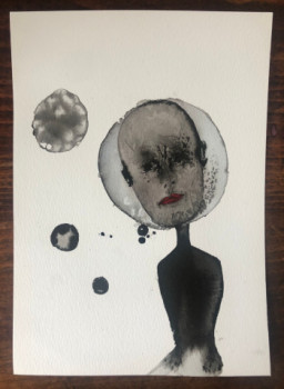 Obra contemporánea nombrada « J'aime être dans ma bulle », Hecho por ALINE KHIEU